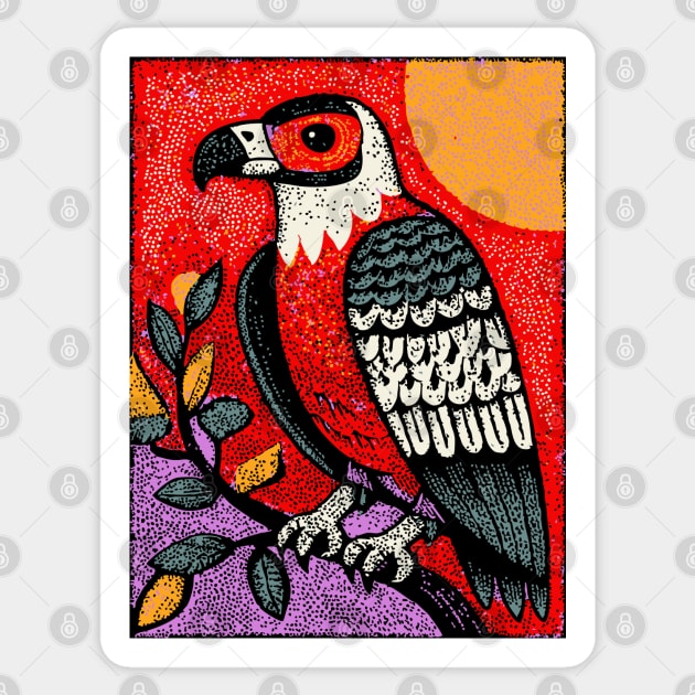 Psychedelic Eagle | Vision Quest Spirit Guide Sticker by TuncGK